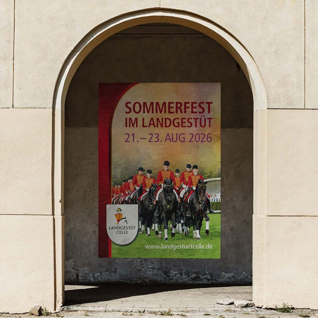 Plakat Sommerfest Landgestüt Celle